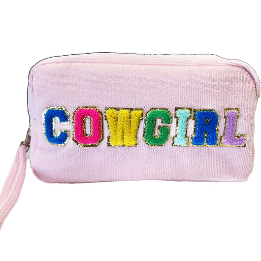 TC-1355 Terry Cloth Cosmetic Bag Cowgirl