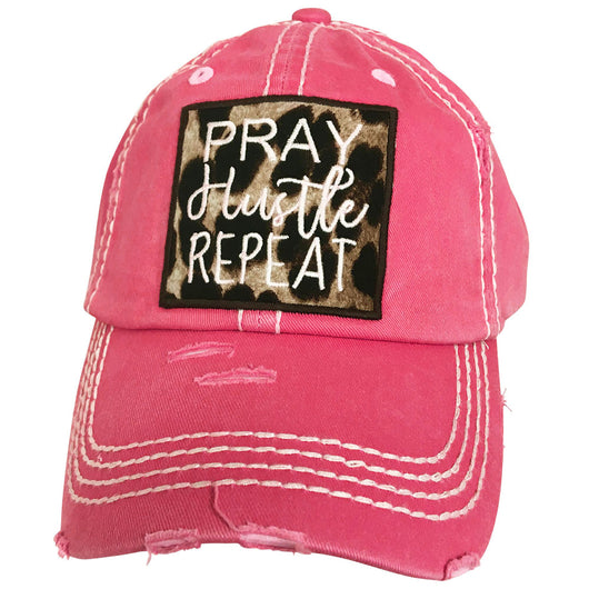 KBV-1174 Pray Hustle Repeat Hot Pink