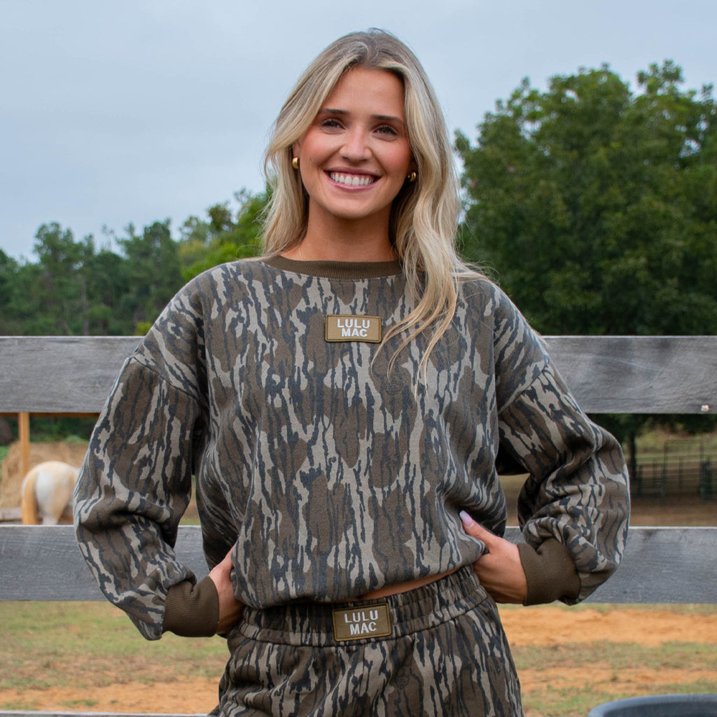 LM-SW-1014 Mossy Oak Fleece Sweatshirt With Patch