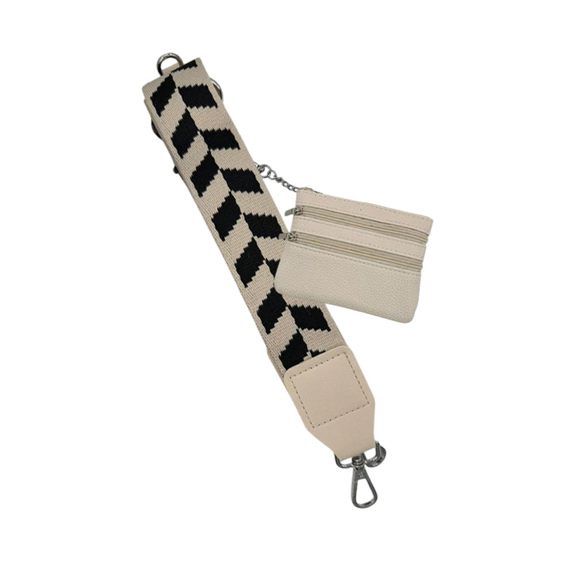 CG8844-23 Cell Phone Crossbody Cream with Black