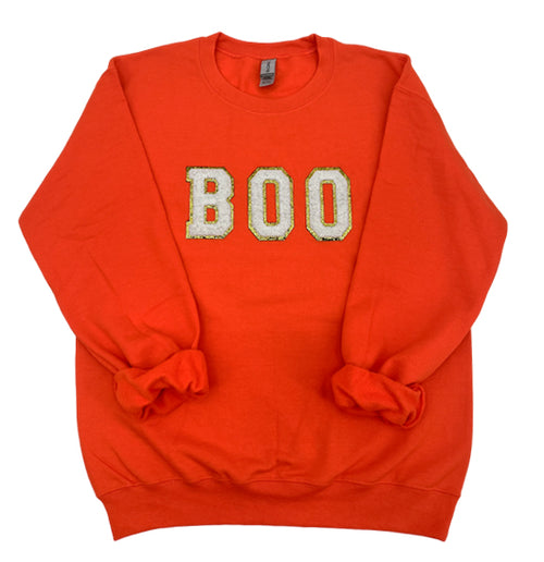 SW-6723 BOO ORANGE SWEATSHIRT – girliegirloriginals