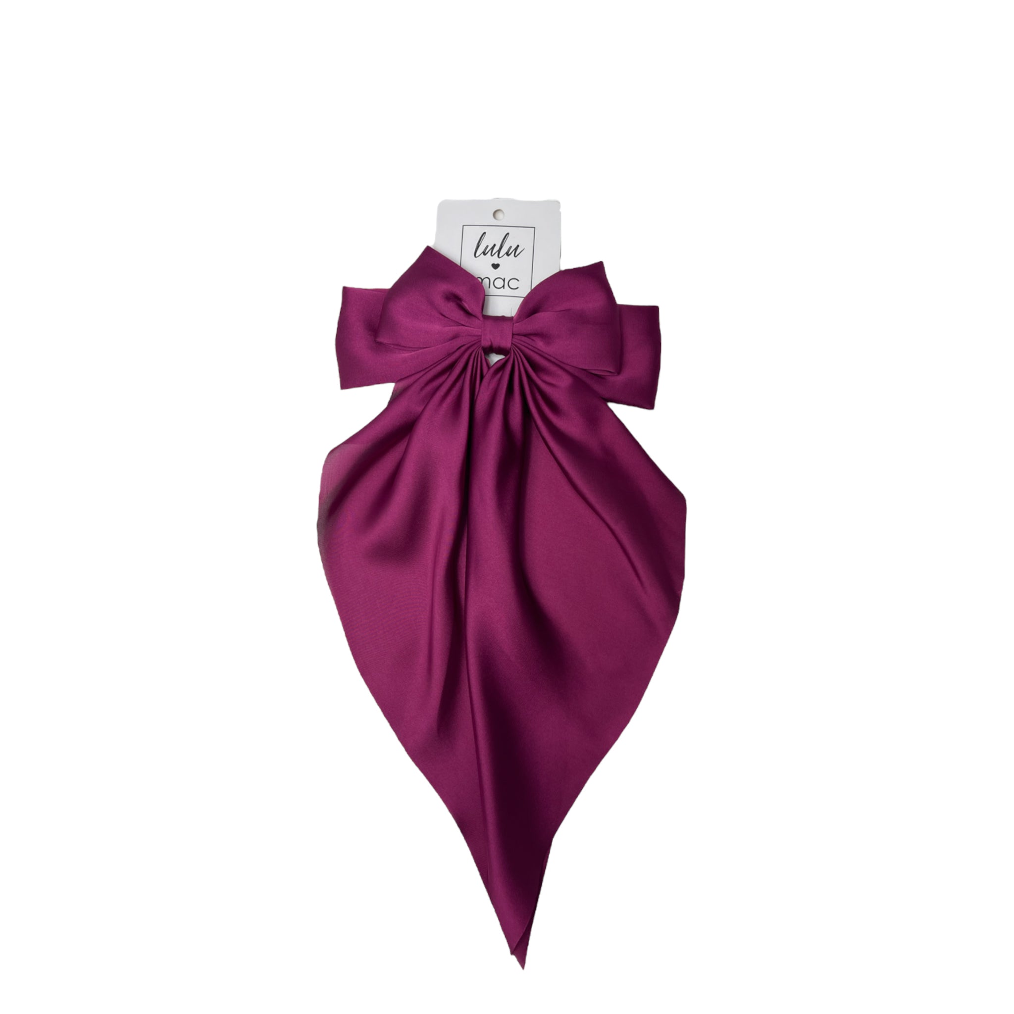 DDL-2270 Large Satin Bow Maroon