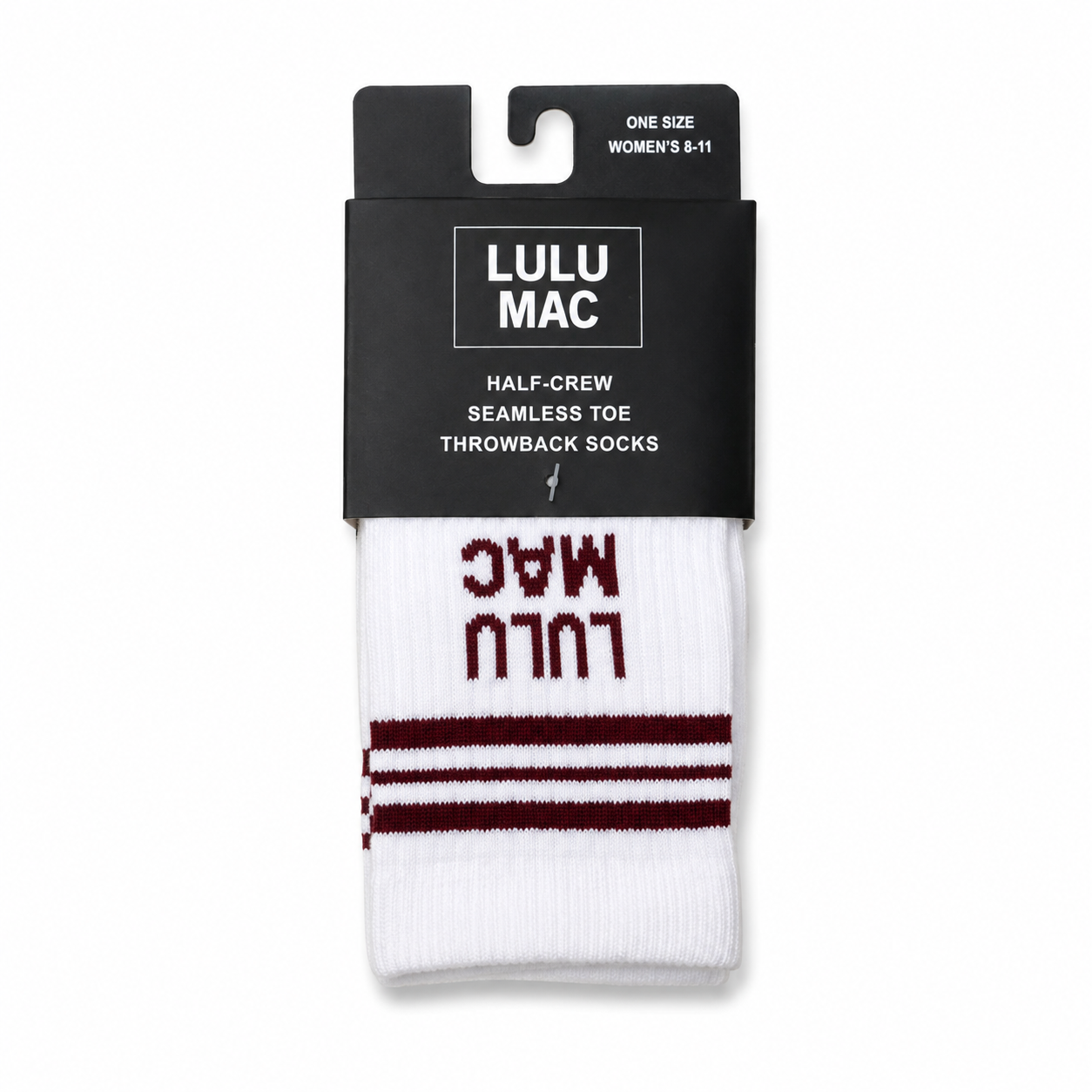 LM-SO-1001 Lulu Mac Socks Single Pair - MAROON