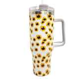 SC-4412-P Morgan Tumbler White Sunflower