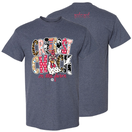 2646 Craziest Chick SS-Heather Navy – girliegirloriginals