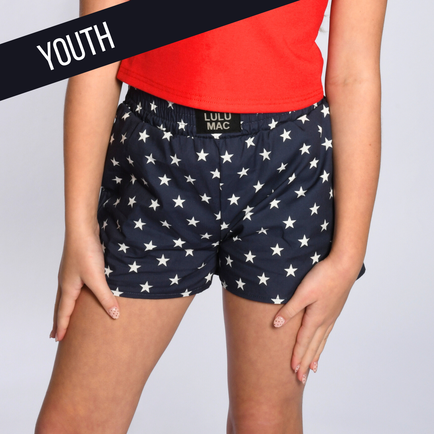 KD-SH-1002 NAVY STAR KIDS SHORTS