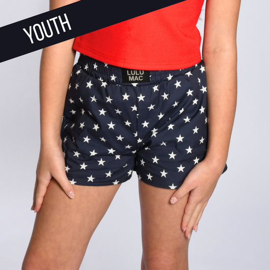 KD-SH-1002 NAVY STAR KIDS SHORTS