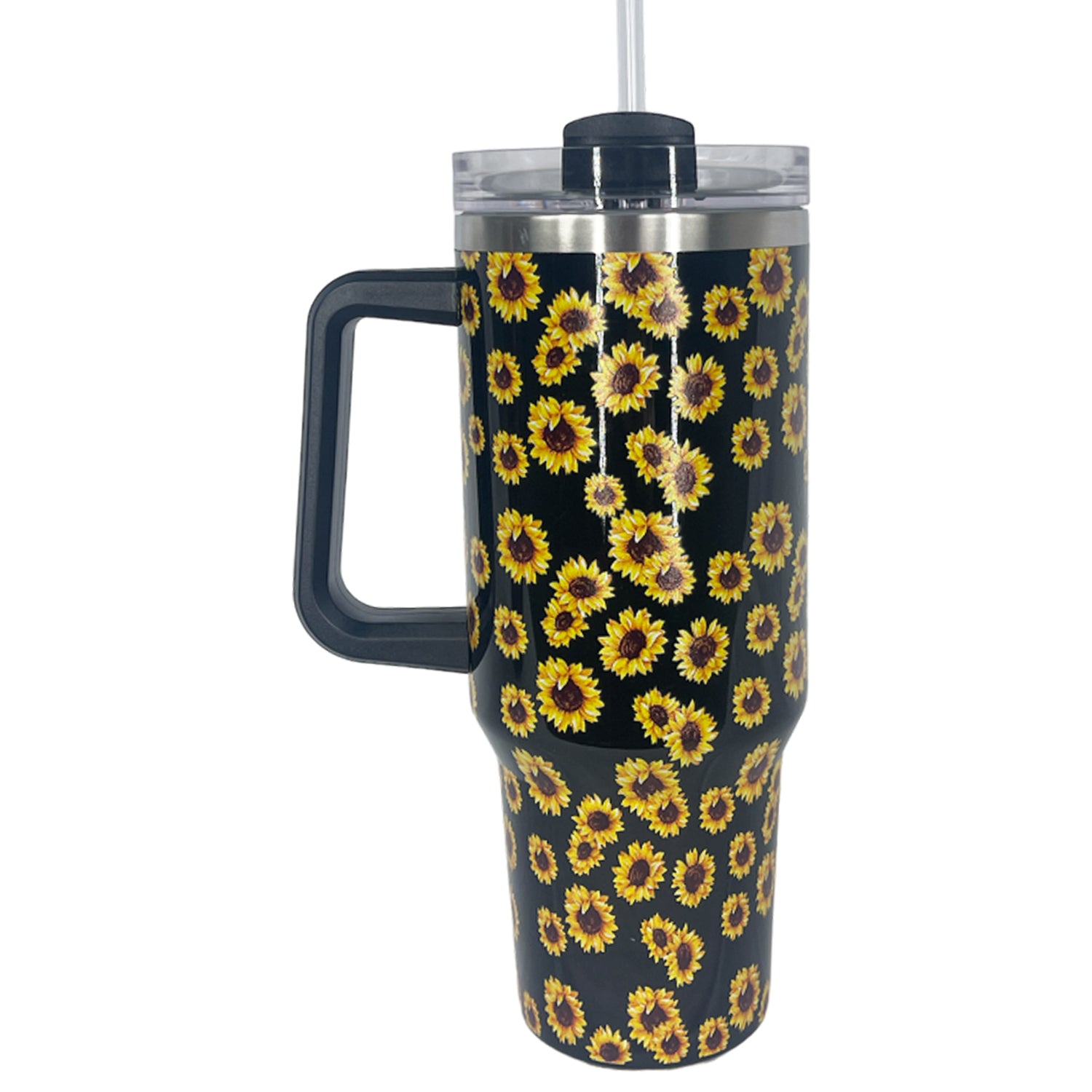 SC-4412-P Morgan Tumbler Black Sunflower