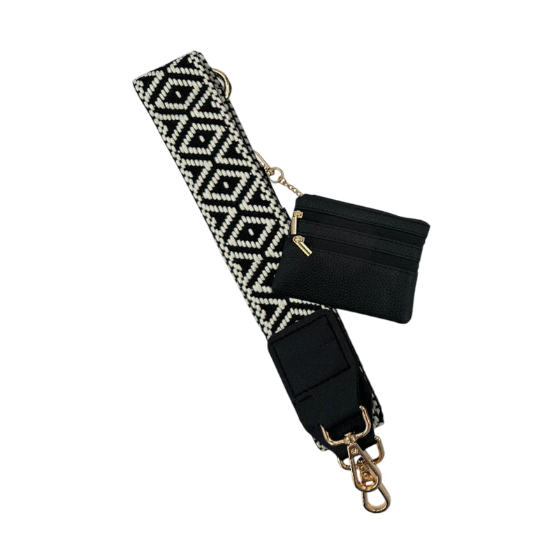 CG8844-16 Cell Phone Crossbody Black Tan
