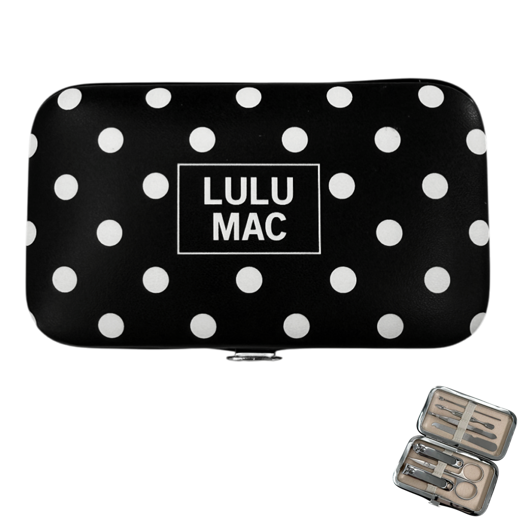 MCPD- Black/White Dot Manicure Set