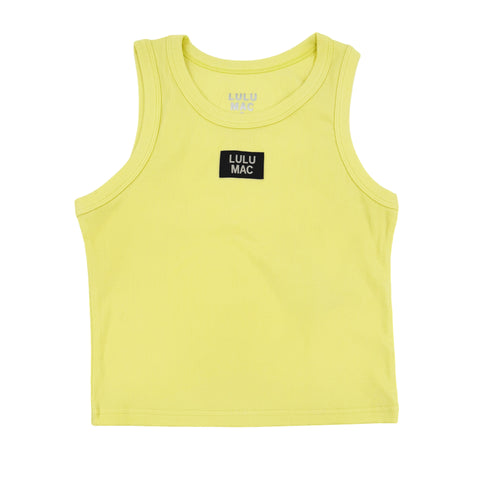 ルルレモン　蛍光イエロータンクトップ　サイズ4 OG-TANK NEON YELLOW – girliegirloriginals