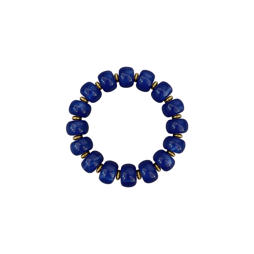 LM-BR-1006 BEADED BRACELET - ROYAL