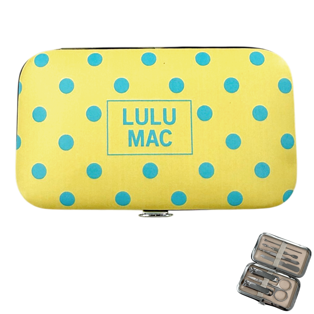 MCPD- Butter/Blue Dot Manicure Set