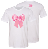 138 Big Pink Bow White