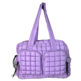 GZ-2646 Puffer Quilted Travel Bag Lavender