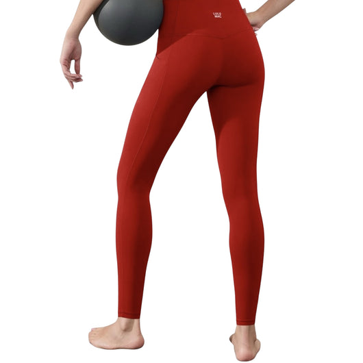Leggings Donna Cosey Con Drago Rosso | Morbidi E Traspiranti Taglia Unica (34-44) | Stampa Fantasia