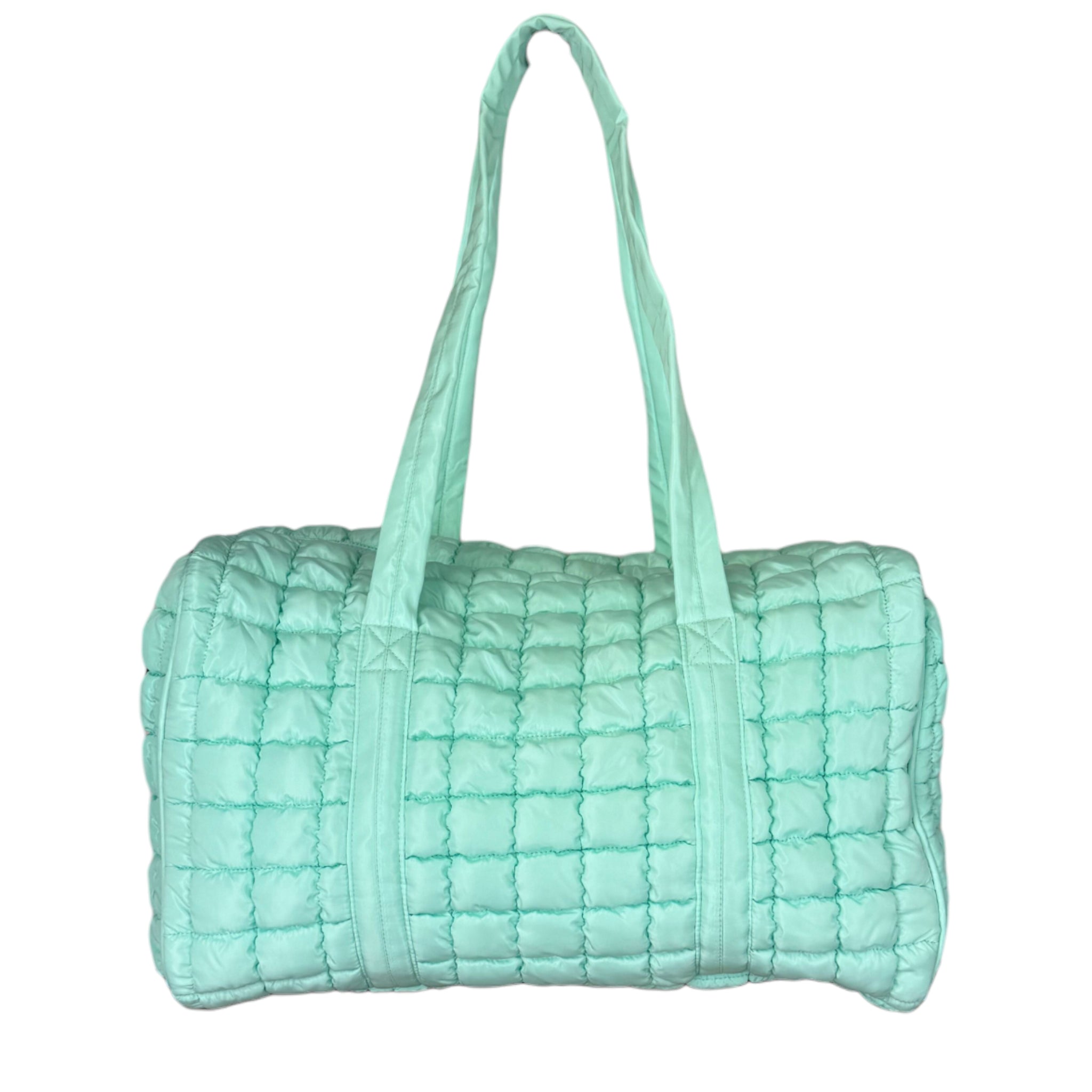 GZ-2812 Puffer Quilted Duffle Mint