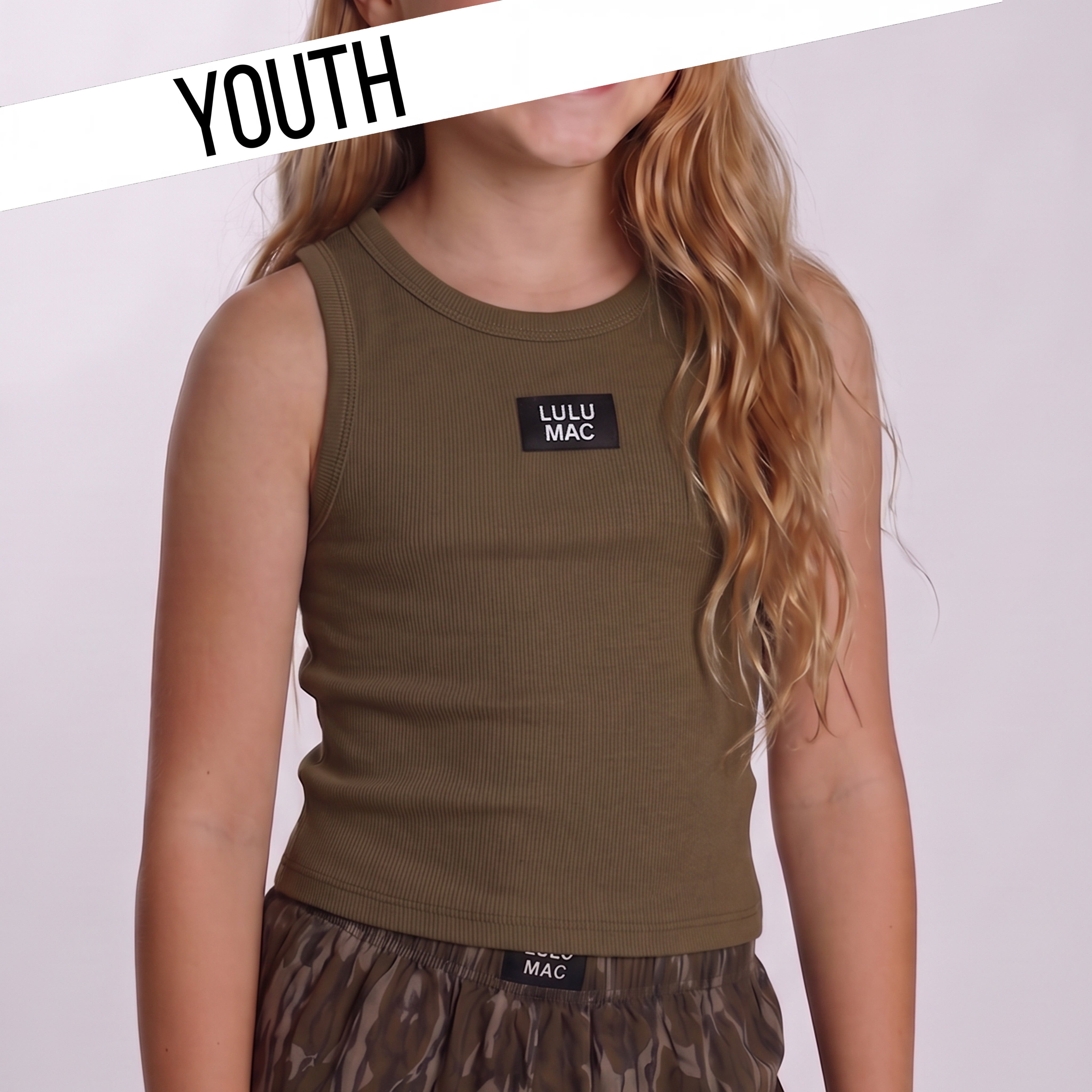 LM-KTK-1000 DK OLIVE KIDS SOLID TANK