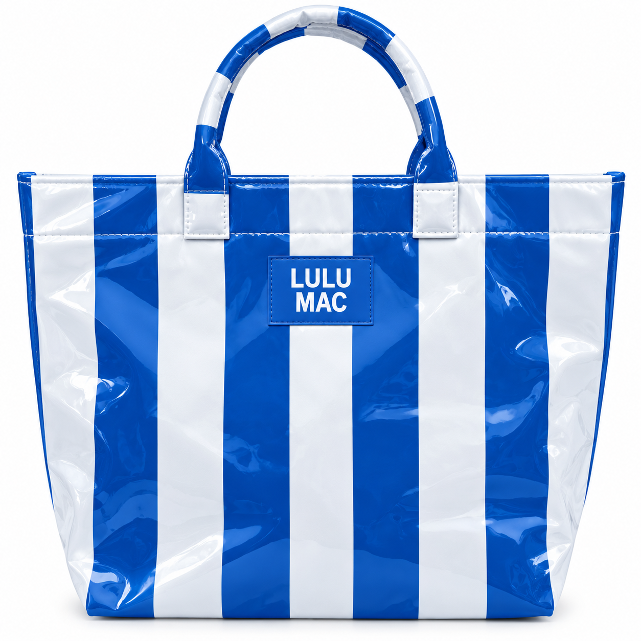 LM-BG-1003 TOTE BAG ROYAL/WHITE STRIPE