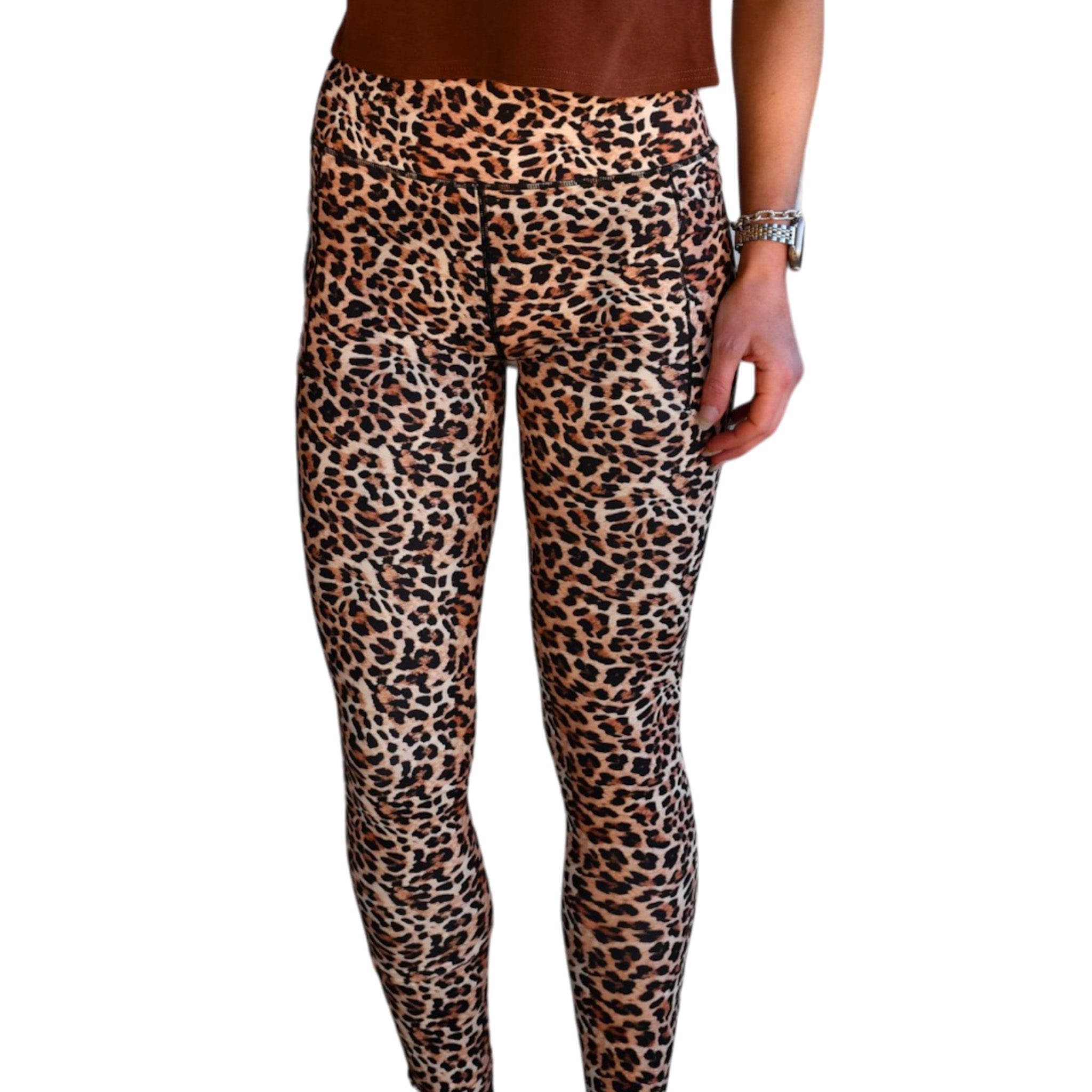 PLG-4248 PRINTED LEGGINGS LEOPARD