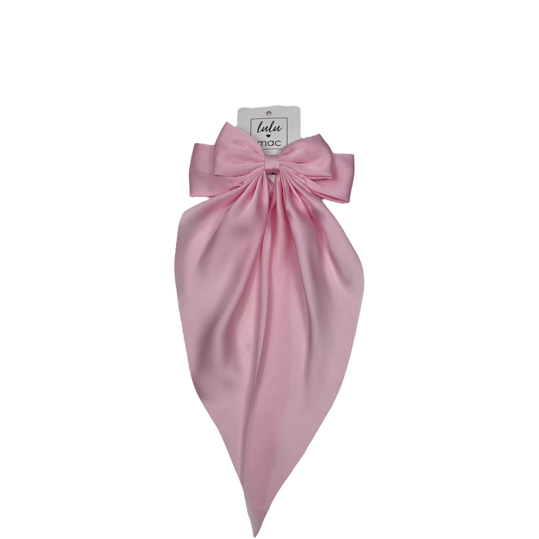 DDL-2270 Large Satin Bow Light Pink