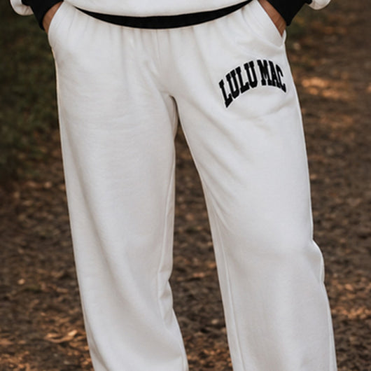 LM-PA-1009 Puff Pant- White/Black