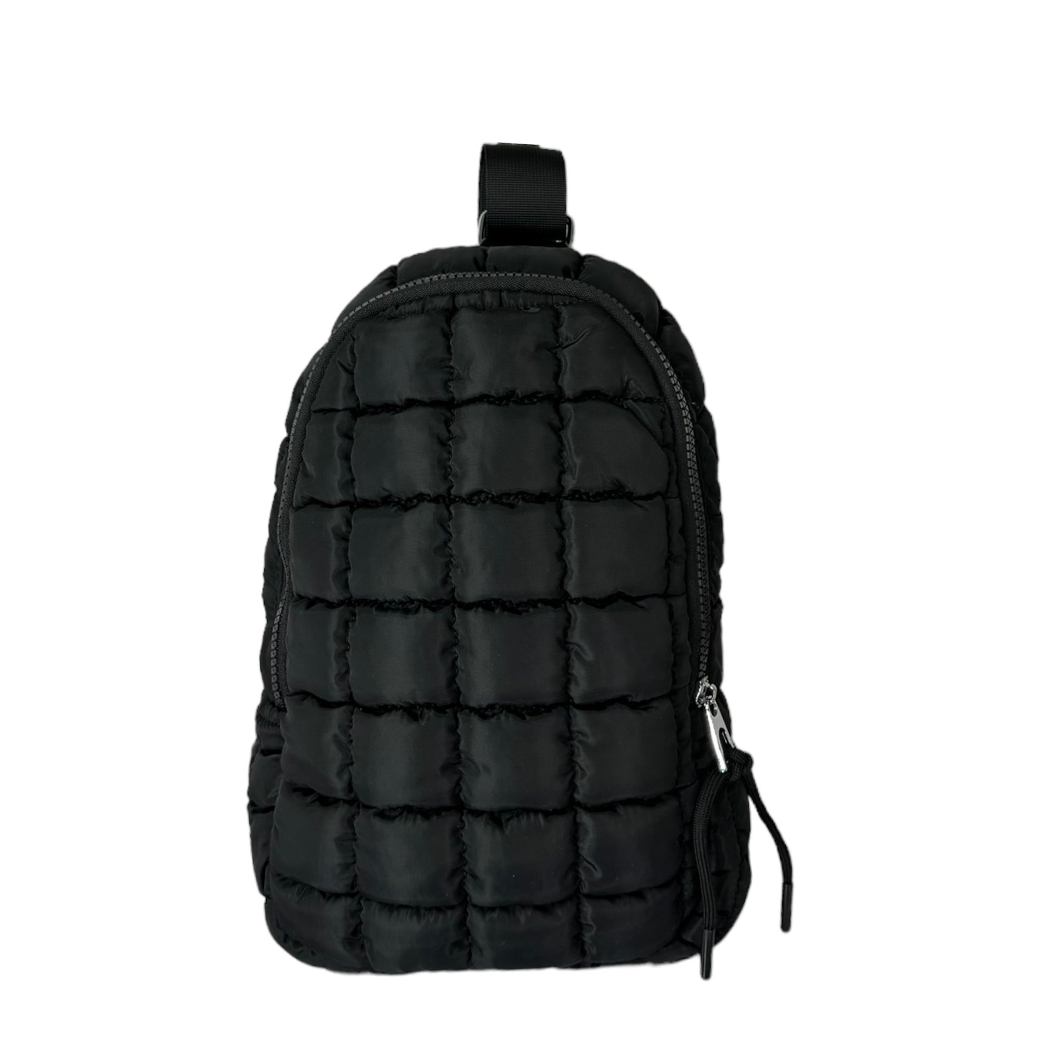 GZ-7413 Puffer Quilted Crossbody Black