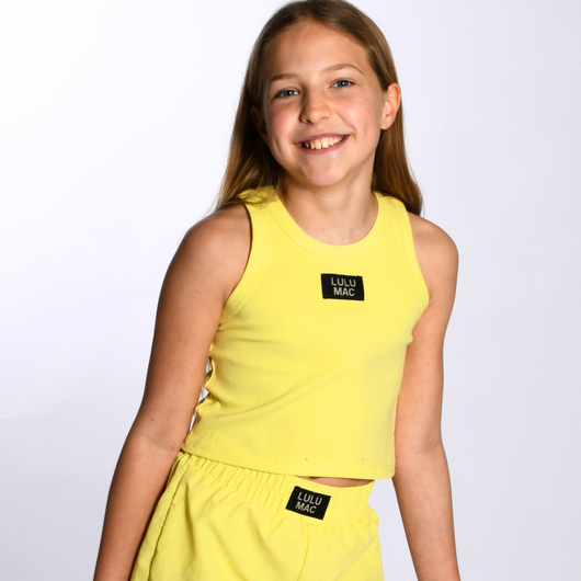 LM-KTK-1000 NEON YELLOW KIDS SOLID TANK