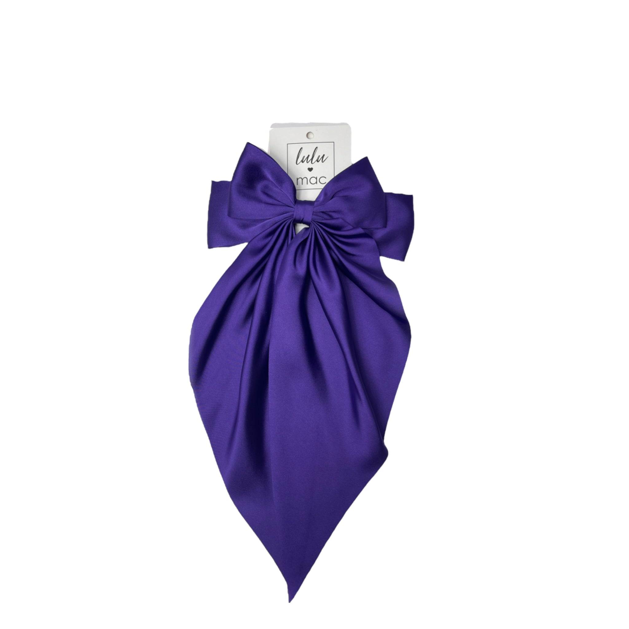 DDL-2270 Large Satin Bow Purple