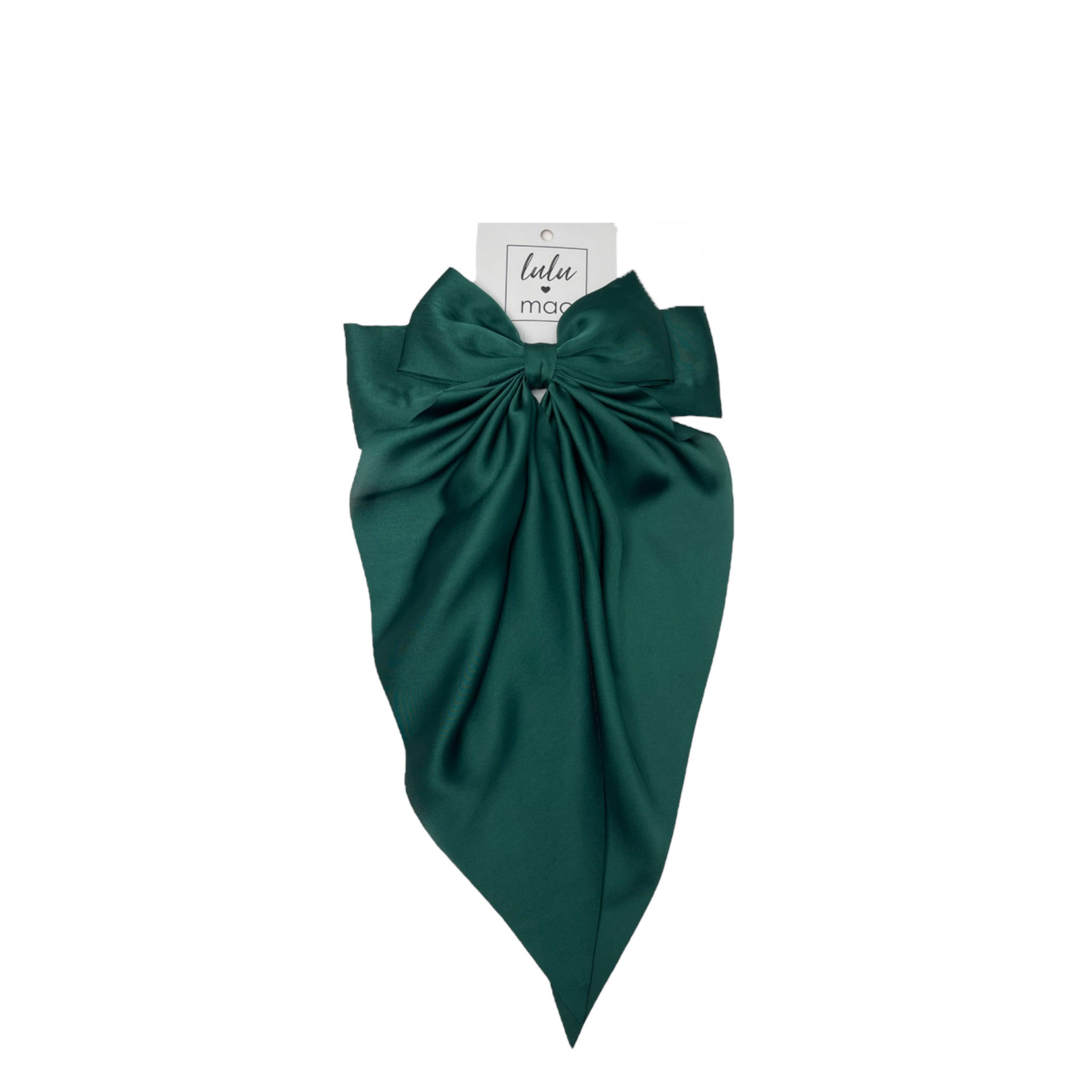 DDL-2270 Large Satin Bow Green