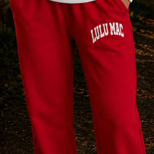 LM-PA-1009 Puff Pant- Red/White