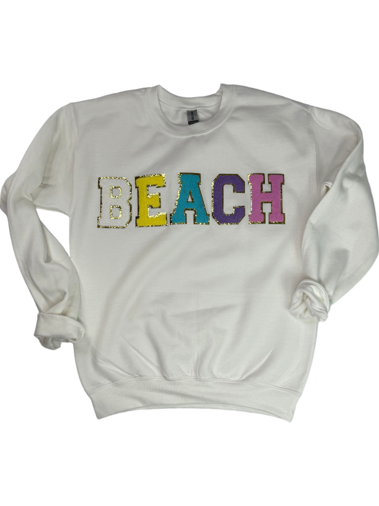 SW-6723 Beach-White Sweatshirt