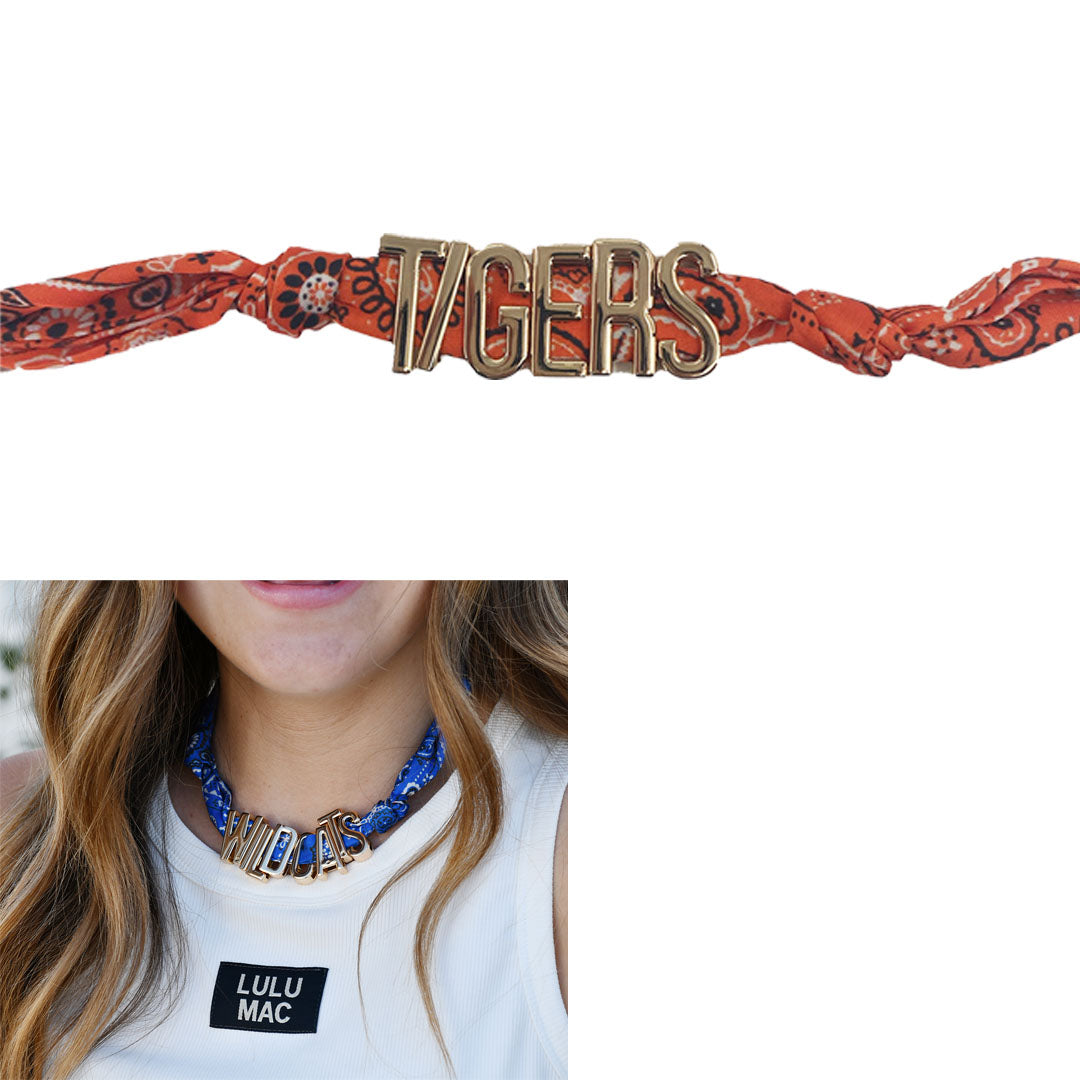 TEAM CHARM NECKLACE-TIGERS ORANGE