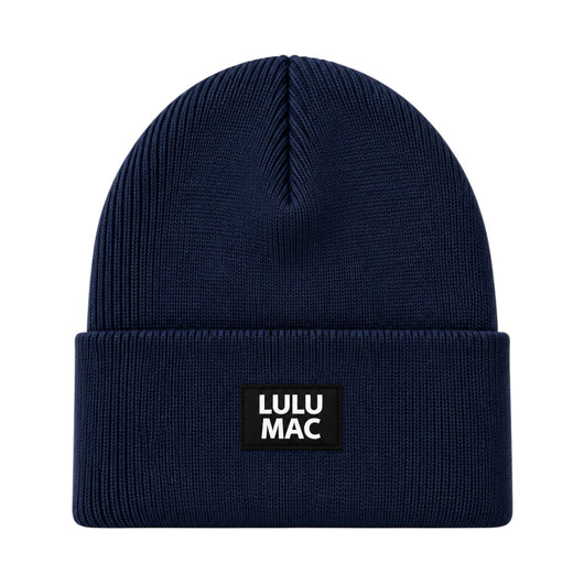 LM-BN-1005 LULU MAC PATCH BEANIE NAVY