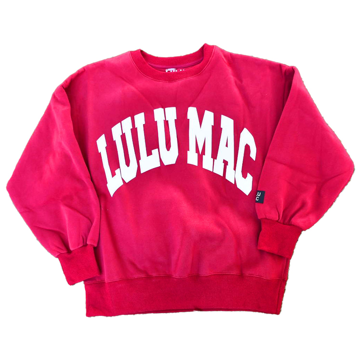 Lulu Mac Sweatshirt Crimson/white