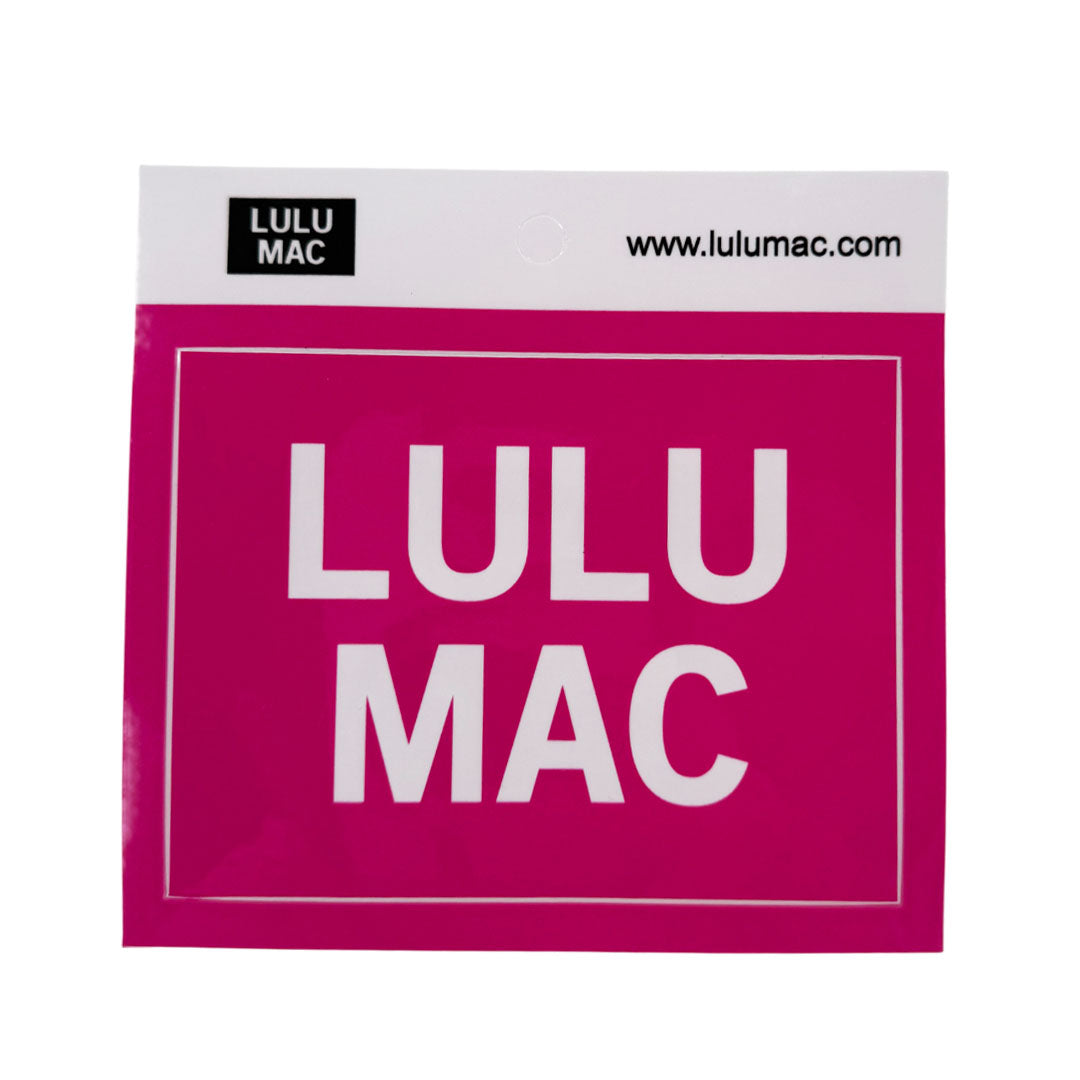 Lulu Mac Decal/Sticker-Hot Pink