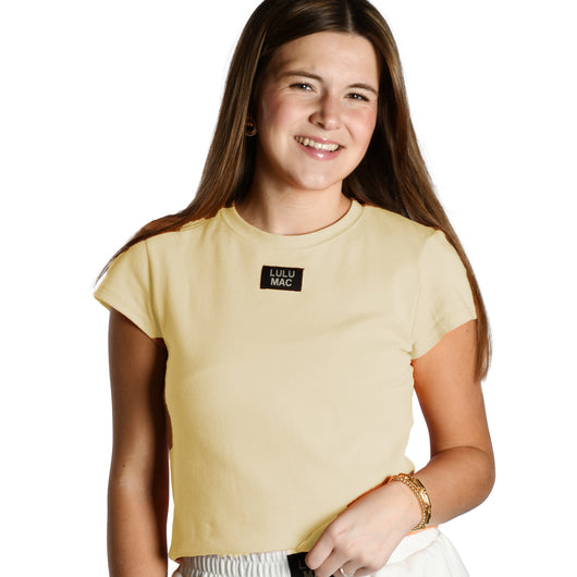 LM-TP1000- BABY DOLL TOP SS-BUTTER