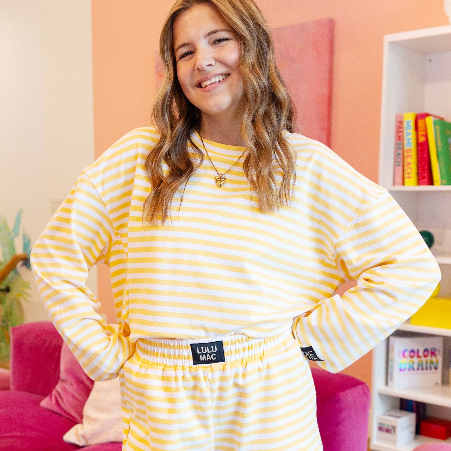 LM-STRIPE Top-YELLOW