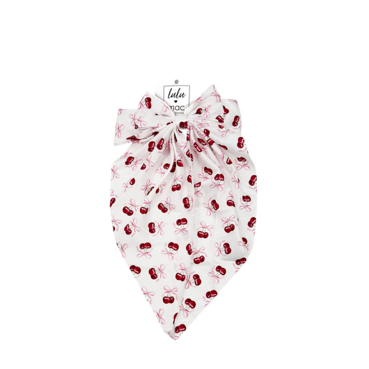DDL-2270 Large Satin Bow Cherry