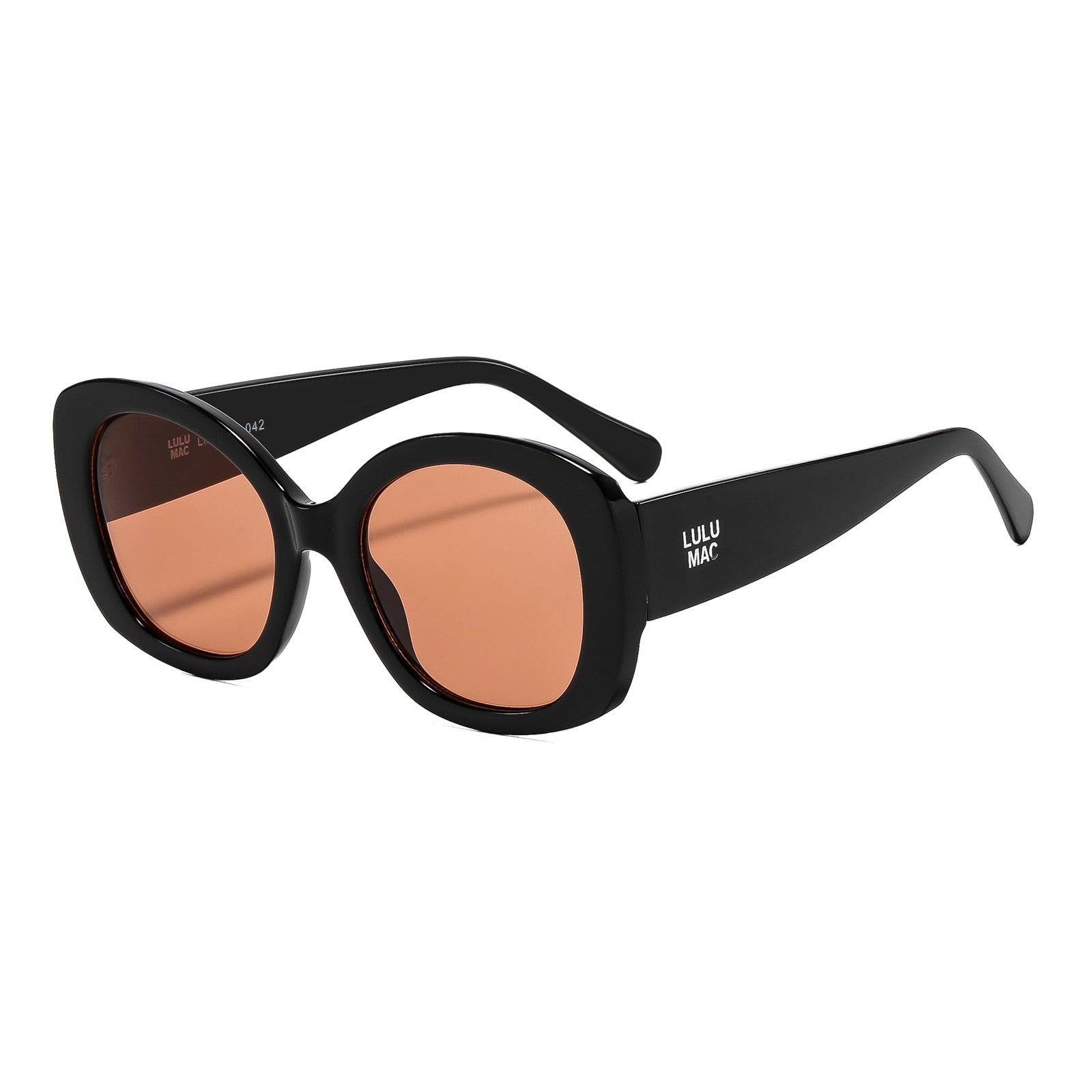 LM-SG-1042 Tatum Black w/pink lens Sunglasses