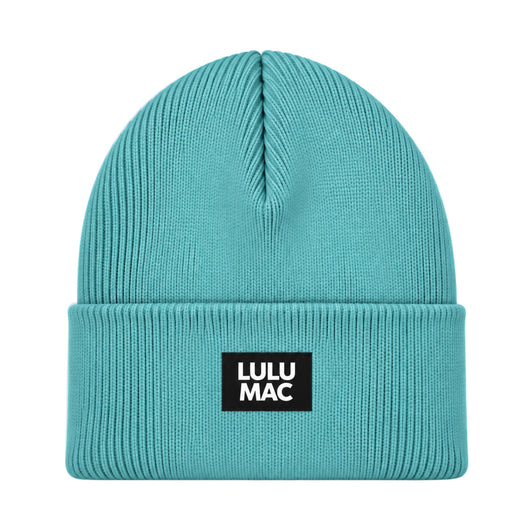 LM-BN-1005 LULU MAC PATCH BEANIE LAKE BLUE