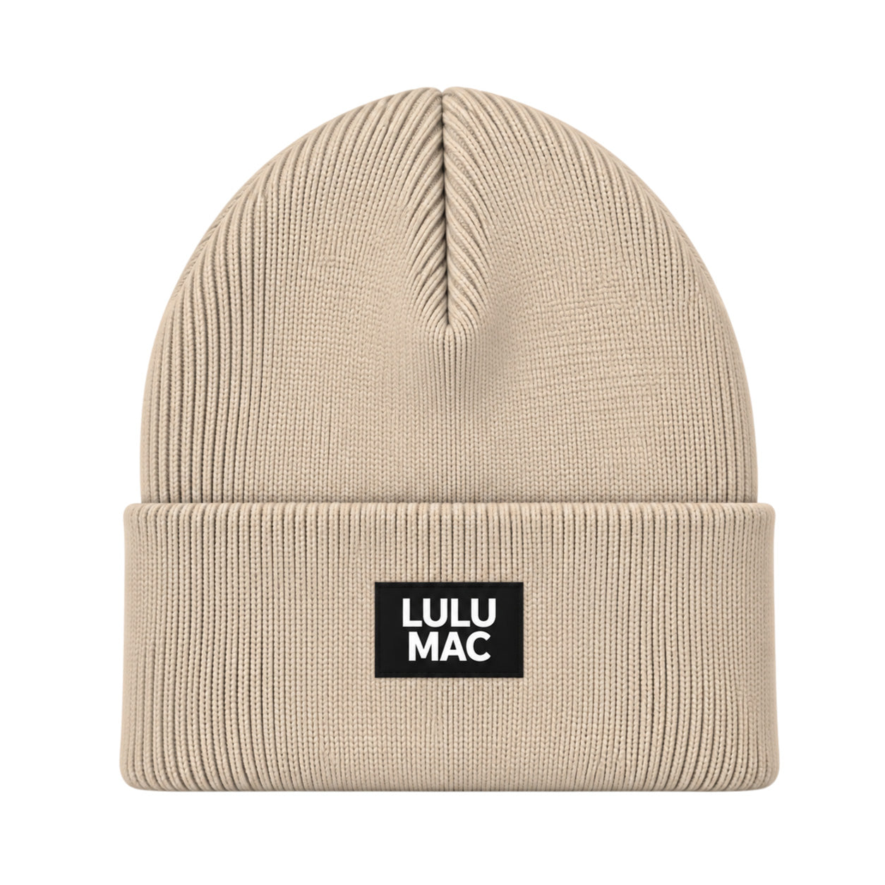 LM-BN-1005 LULU MAC PATCH BEANIE BEIGE