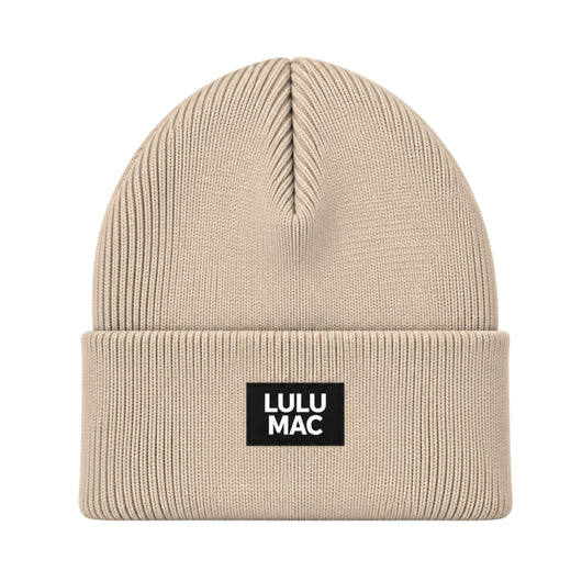 LM-BN-1005 LULU MAC PATCH BEANIE BEIGE