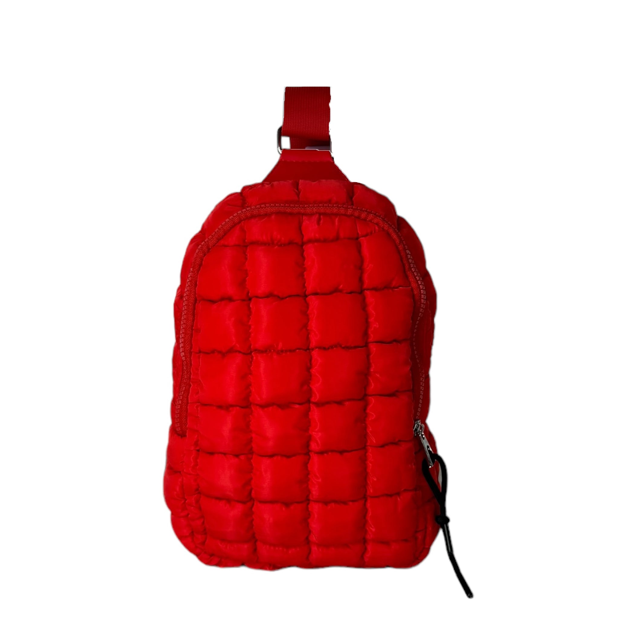 GZ-7413 Puffer Quilted Crossbody Red