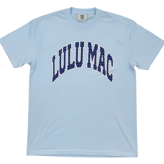LM-PD-1001 Polka Dot Adult Chambray Comfort Colors Tee