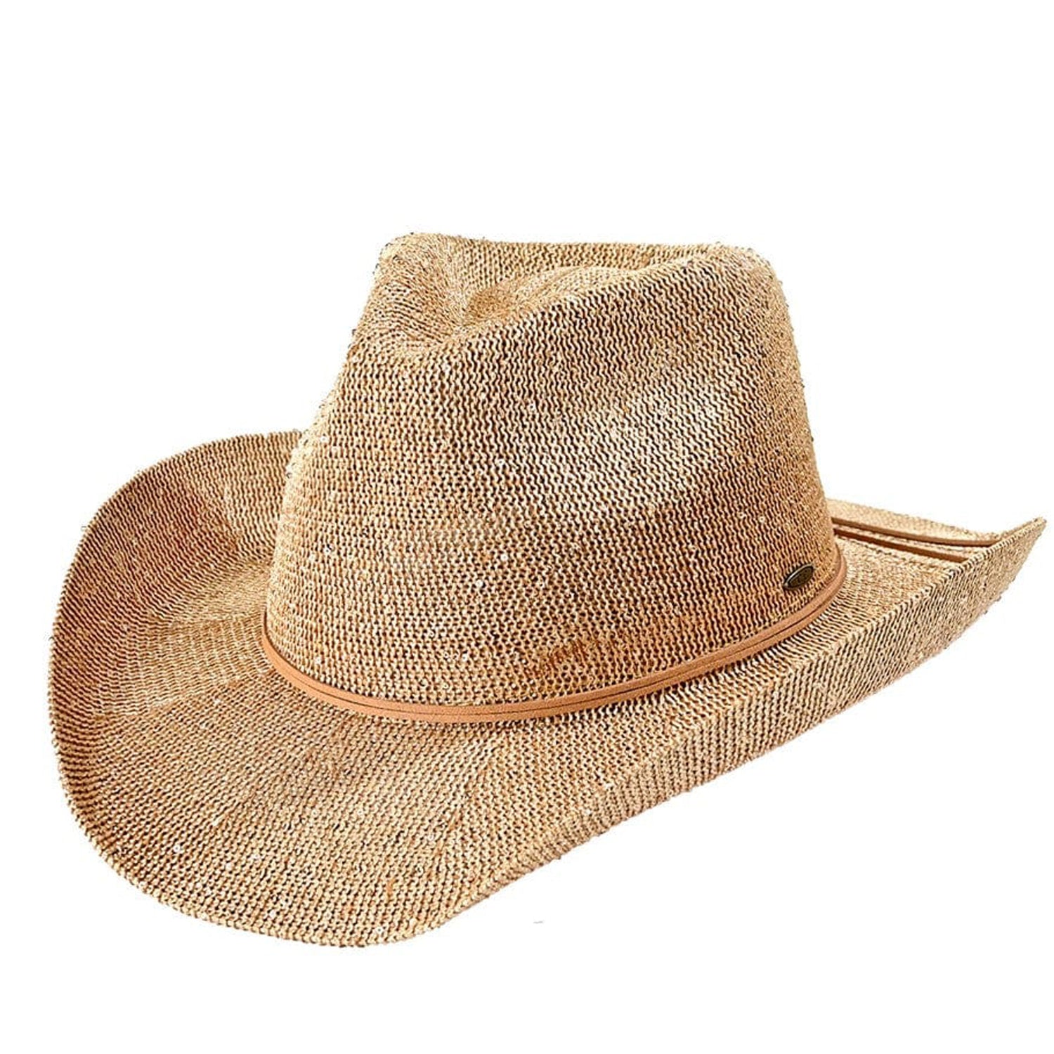 CBC-03 Cowgirl Hat with Glitter Gold