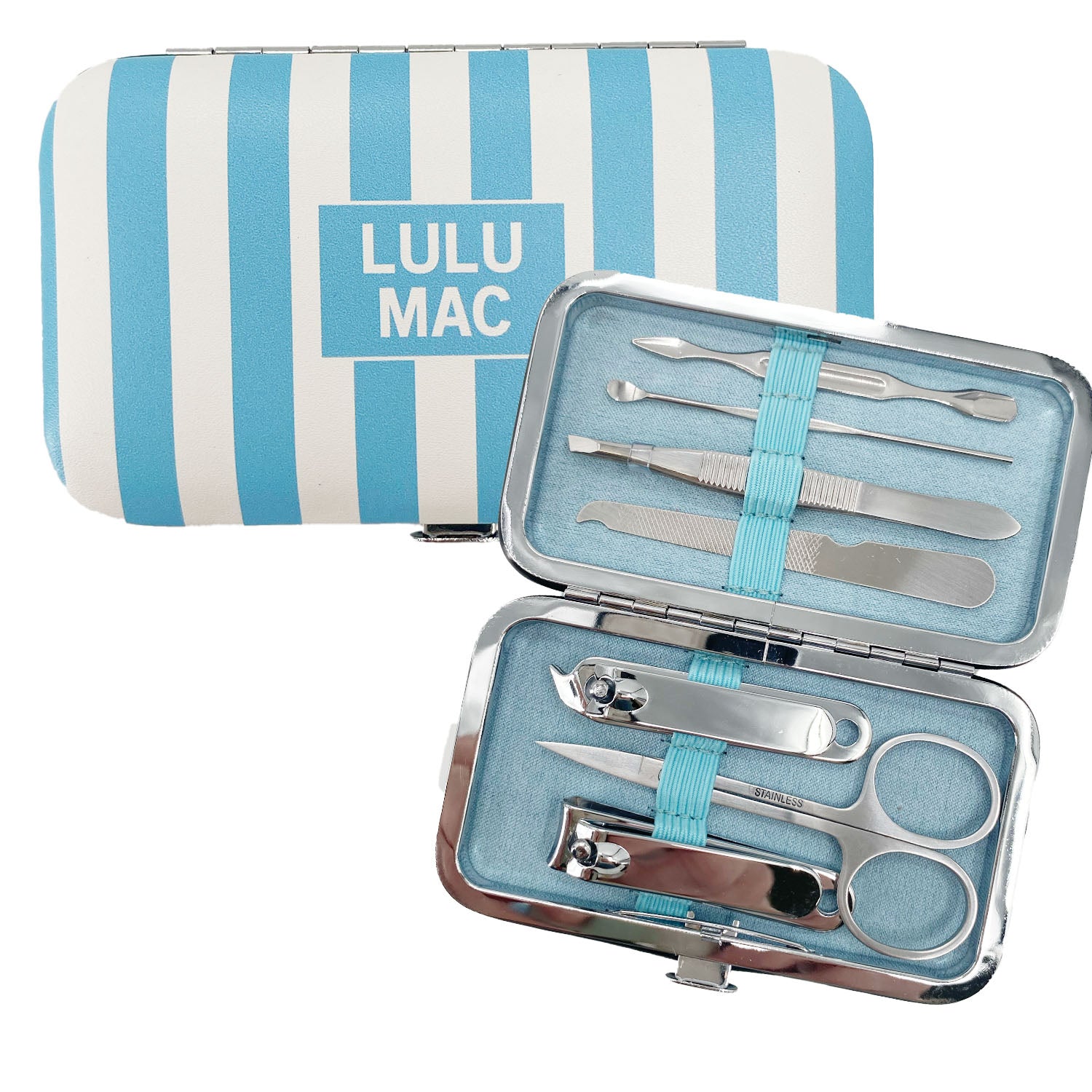MCST- Blue Stripe Darby Manicure Set