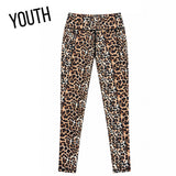 KD-PLG-4248 YOUTH PRINTED LEGGINGS - LEOPARD