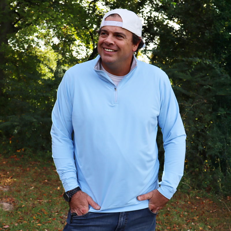 SL-SH1000 3/4 ZIP PULLOVER BLUE