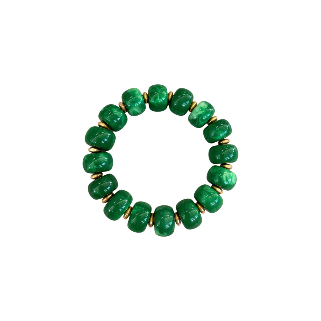 LM-BR-1006 BEADED BRACELET - GREEN